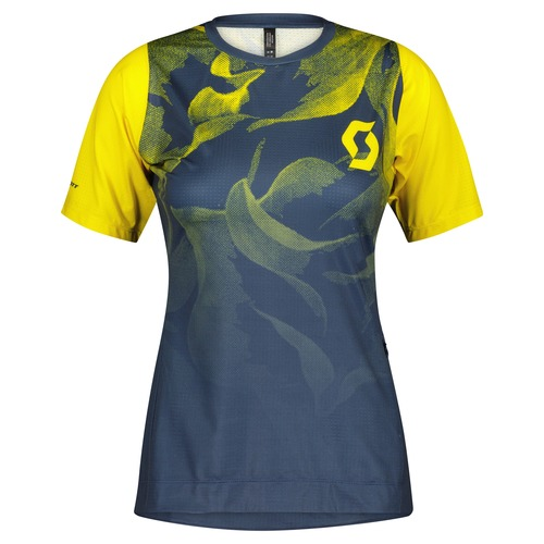 Scott Shirt W's Trail Vertic Pro SS - sun yellow/midnight blue/EU L
