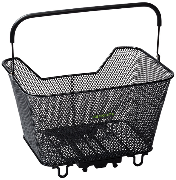 Racktime Gepäckträgerkorb Bask-it small, 42 x 30 x 27cm, mit Snap-it Adapter, schwarz