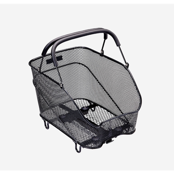 Racktime Gepäckträgerkorb Bask-it 2.0 Trunk small, 38.8 x 25.5 x 27.4cm, mit Snap-it 2.0 Adapter, schwarz