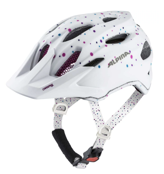 Alpina CARAPAX JR., white polka dots, 51-56