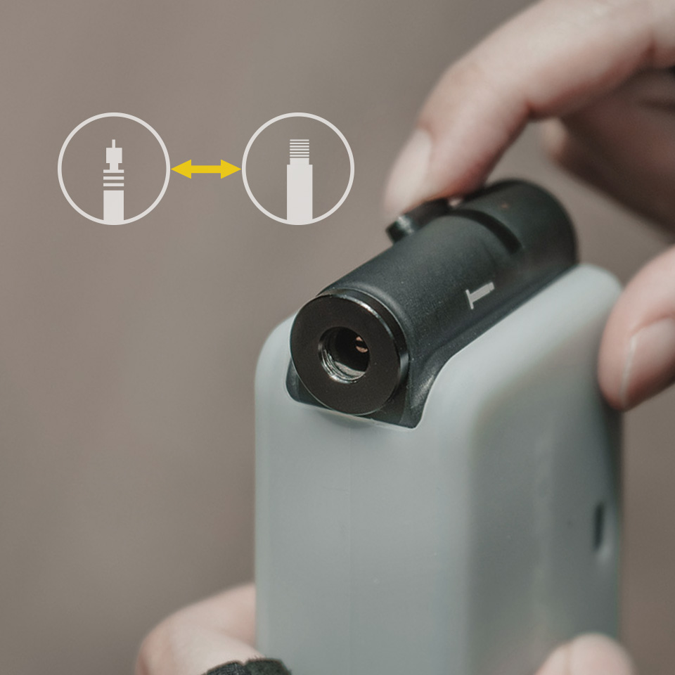 Topeak E-Booster Digital - Elektro Pumpe, USB-C Charger, Presta / Schrader Ventil, 120psi / 8bar