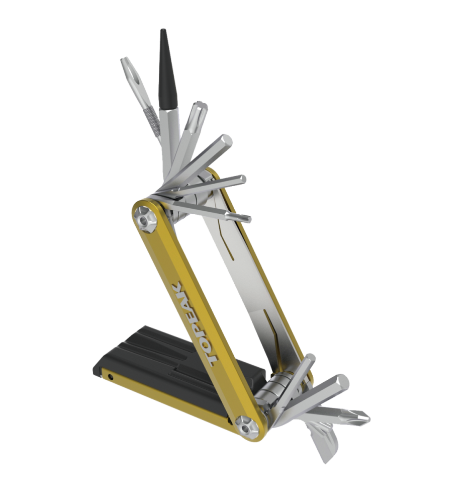 Topeak Tubi 18, 18 functions mini tool, w/tubeless tire repair kit, w/o tool bag, Black