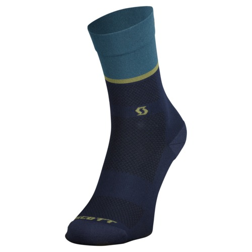 Scott Sock Trail Tuned Crew - black/aruba green/42-44 (L)