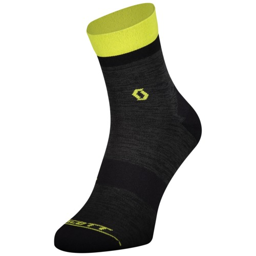 Scott Sock Trail Quarter - dark grey/sulphur yellow/39-41 (M)